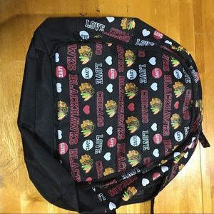 NHL Chicago Blackhawks tote bag book bag official logo full size  good condition